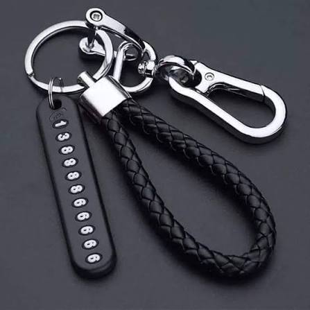 Key Ring with Phone Number