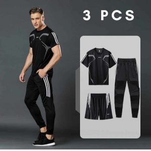 Stylish Tracksuit Trouser & T-Shirt Set (3pc)