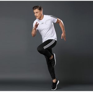 White Colour Stylish Tracksuit Trouser & T-Shirt Set (2pc)